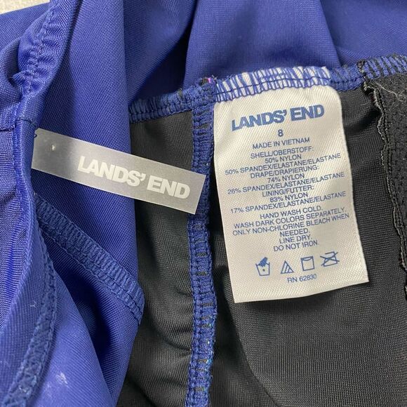 Lands' End one-Piece Tank Style Swimsuit size 8 - Picture 4 of 8